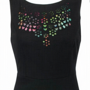 DESIGUAL black dress sleeveless size small